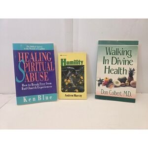 Lot of 3 Christian Books Colbert Murray Blue Healing Health Humility Faith